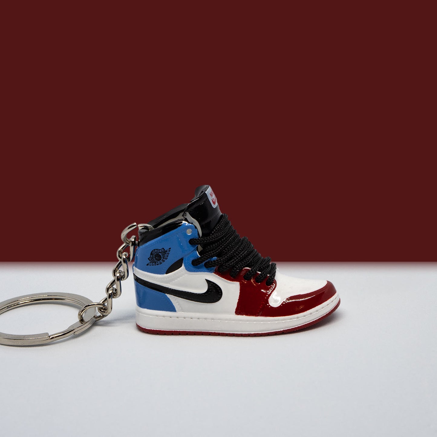 Nike Jordan bleu et rouge