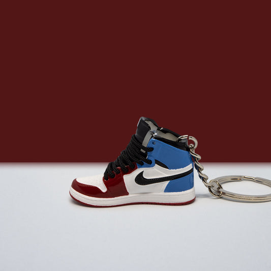Nike Jordan bleu et rouge
